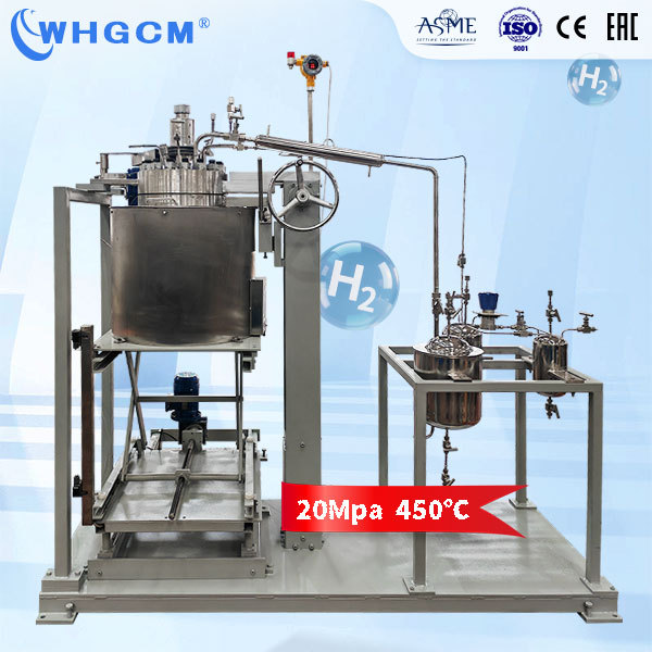 WHGCM New Hot Sell 10L High Pressure Stainless Steel Hydrogenation Reactor with Magnetic Sealing Coupler