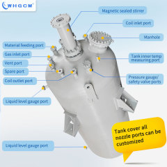 Industrial Grade 25,000L Stainless Steel Electromagnetic Heating Customised for Chemical Processing Mixing Reaction Tank