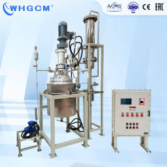 ASME CE ISO Certified 50L High Temp Tank Reactor with Pump Pressure Vessel PLC Control for Esterification & Polycondensation