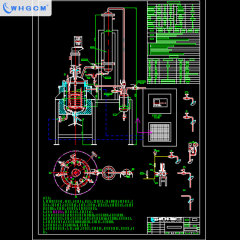 ASME CE ISO Certified 50L High Temp Tank Reactor with Pump Pressure Vessel PLC Control for Esterification & Polycondensation