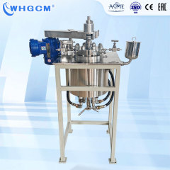 New ASME-U CE EAC 2L Jacketed Electric Heating stainless steel S22053 Chemical Lab Reactor with EX PID PLC Automatic Controller
