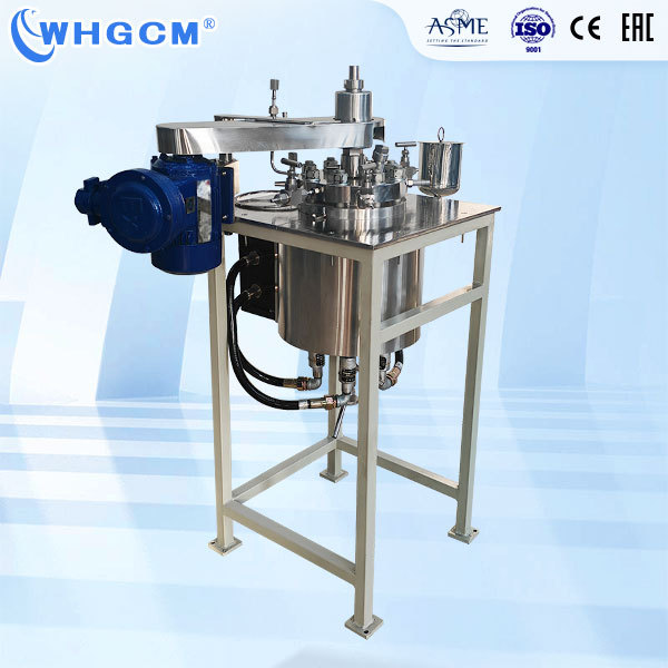 ASME EAC CE EPR 2L Automatic Stainless Steel Lab Reactor Magnetic Seal Explosion Proof Motor for Fine Chemical Jacked Heating