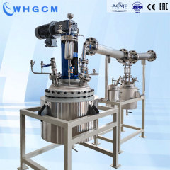 WHGCM ASME CE EAC 100L Jacket Heating Distillation Reactor Chemical Reaction with two Horizontal Condensers