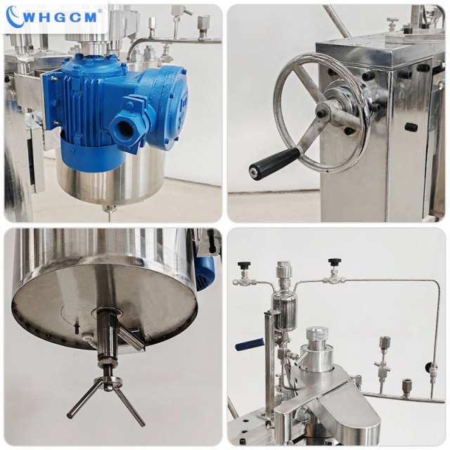 5L Jacketed Stainless Steel Reactor High Pressure High Temperature Laboratory Mixing Reactor with Manual Lift System PID Controller for Chemical Processing Equipment