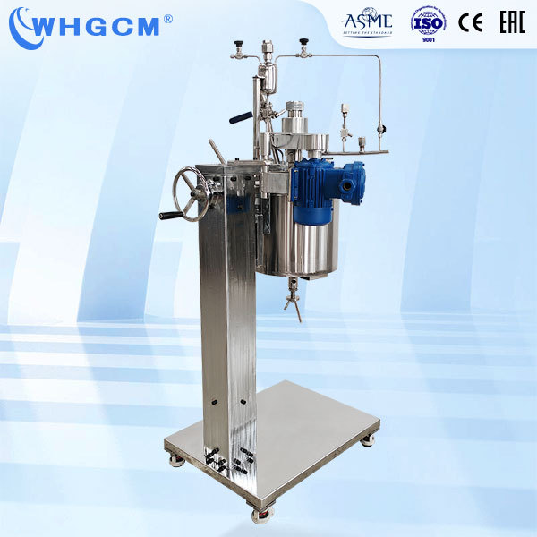 5L Stainless Steel High Temperature Lab Reactor with Manual Lifting Device Intelligent Controller and Insulation for Chemical Pharmaceutical Research