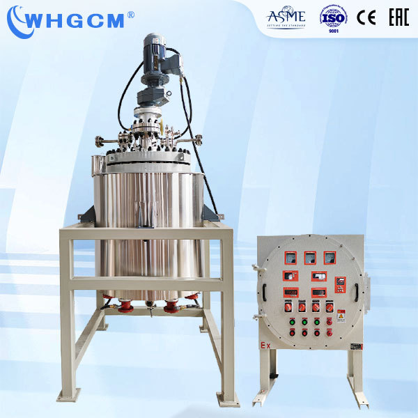 WHGCM NEW 200L Stainless Steel Hydrogenation Pressure Vessel Reactor ASME Certified with PLC PID Control for Pilot Plant