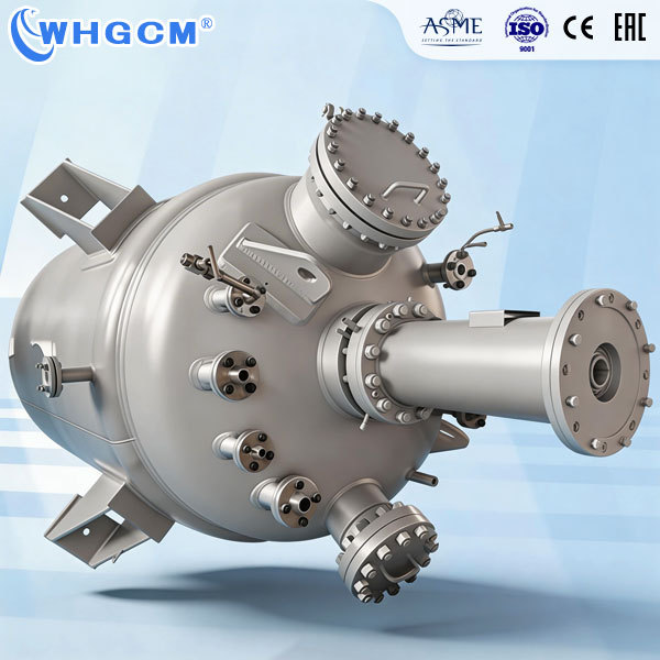 Top Quality 6000L SS316L Clad Plate Batch Catalytic Reactor Featuring Self Priming Mixer and Magnetic Drive for Resin Synthesis
