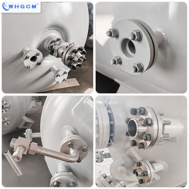 WHGCM 5000L Stainless Steel High Pressure Industrial Reactor With Magnetic Seal and Triple Impellers for Raney Nickel Catalyst