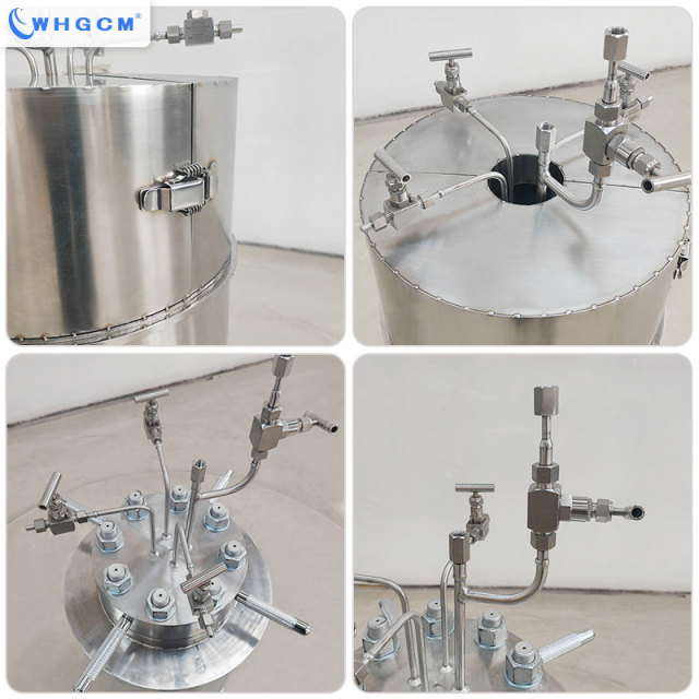 WHGCM 2L S30408 Stainless Steel High Temperature High Pressure Lab Reactor Autoclave with PID Controller Max 500°C 20MPa