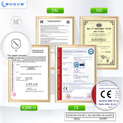 ASME CE EAC Certified Factory Price 50L Stainless Steel Chemical Reactor Jacketed Heating Magnetic Seal for Distillation & Synthesis