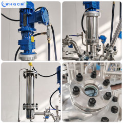 WHGCM Ex-proof 50L Jacketed Circulation Heating Magnetic Seal Stainless Steel Distillation Reactor with PID Control Vacuum