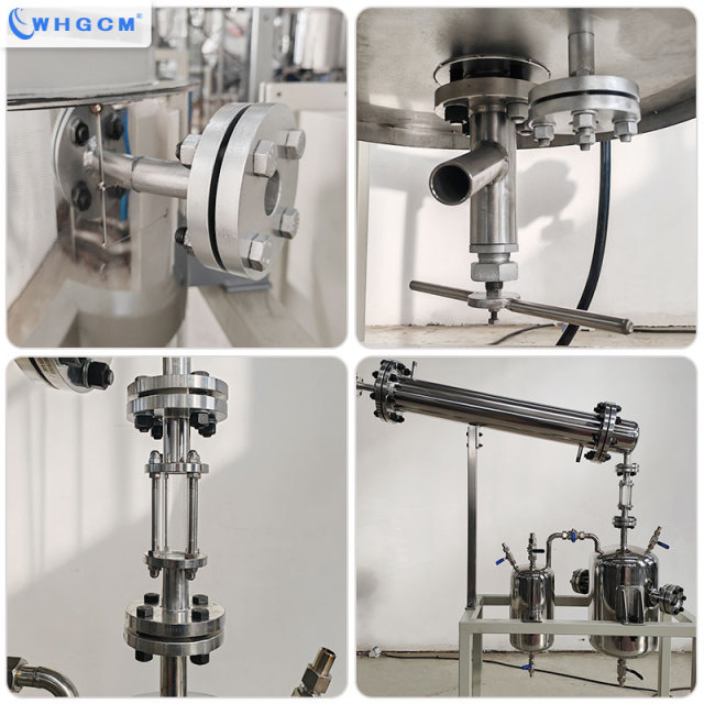 ASME CE EAC Certified Factory Price 50L Stainless Steel Chemical Reactor Jacketed Heating Magnetic Seal for Distillation & Synthesis