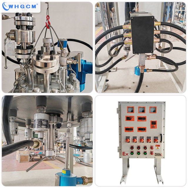 50L High Pressure Stainless Steel Hydrogenation Reactor with Explosion Proof Magnetic Coupling Seal for Chemical Synthesis