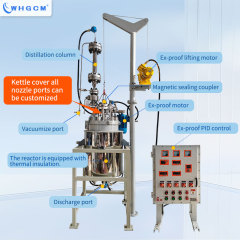 50L High Pressure Stainless Steel Hydrogenation Reactor with Explosion Proof Magnetic Coupling Seal for Chemical Synthesis