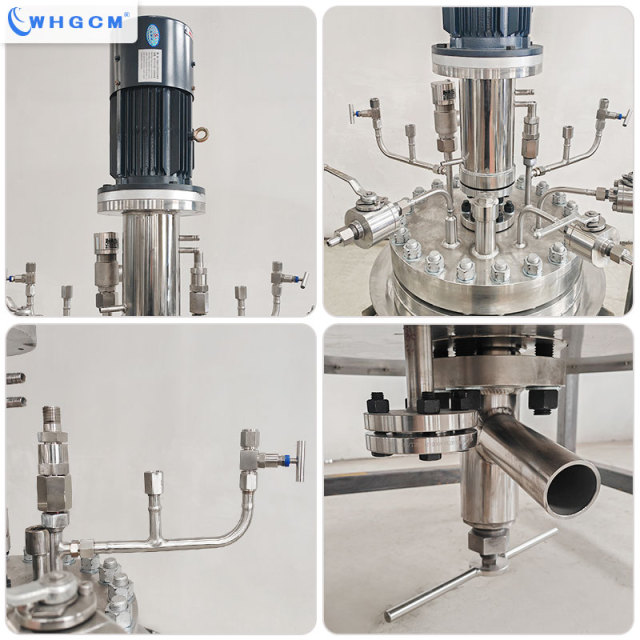 WHGCM NEW 50L Stainless Steel Reactor for Biomass Glucose Lignin Cellulose With Magnetic Seal and External Circulation Heating