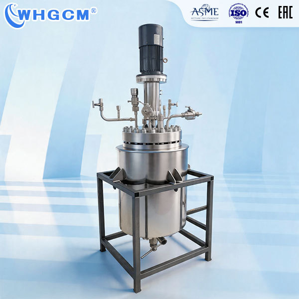 WHGCM NEW 50L Stainless Steel Reactor for Biomass Glucose Lignin Cellulose With Magnetic Seal and External Circulation Heating