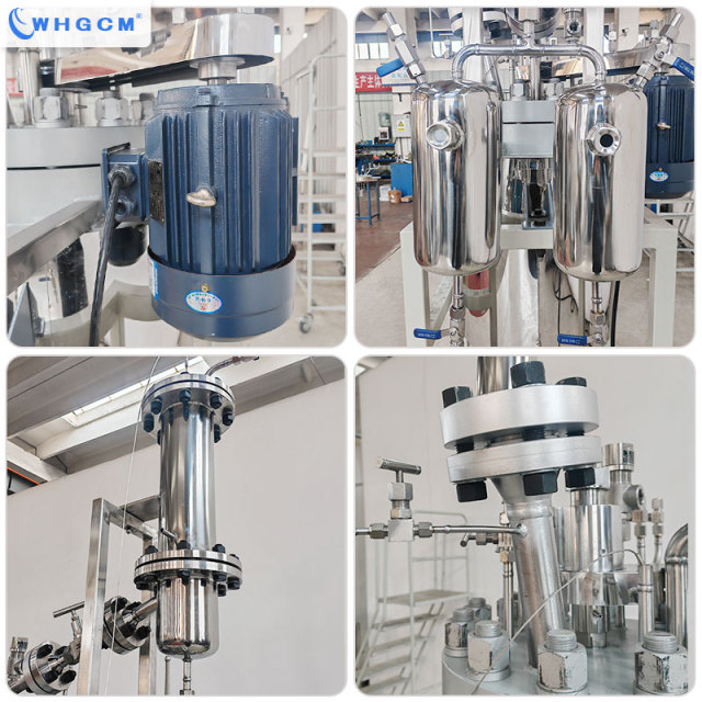 Customizable 50L Chemical Reactor Jacketed Design S31603 Magnetic Seal Anchor Propeller Stirring Vacuum Reaction Kettle for R&D Small Batch Production
