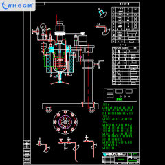 ASME CE-PED EAC Certified 5L Stainless Steel High-pressure Electric Heating Reactor with Magnetic Sealing Coupler PID Control