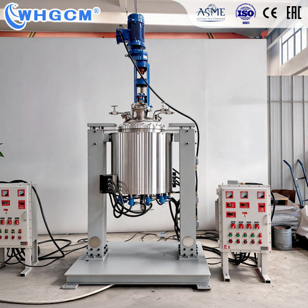 WHGCM 100-Liter High Pressure Stainless Steel Oil Bath Electric Heating Reactor with Electric Lifting Device for Laboratory Use