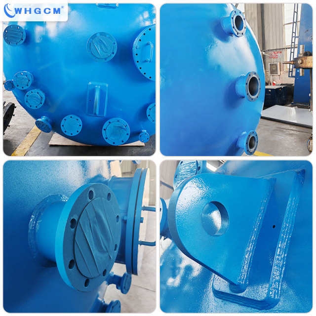 WHGCM 18000L Titanium TA1 Clad Tank Reactor 0.09MPa 100 Corrosion-Resistant PLC-Controlled Bioreactor Chemical Vessel