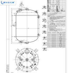 Industrial 18000L Titanium Lined Pressure Vessel Reactor with Motor for Ferric Chloride Etching Solution and Acid Storage Tank
