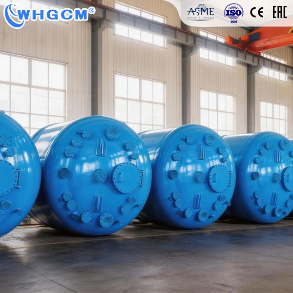 WHGCM ASME CE EAC Certified 15000L Tank Reactor with Engine Titanium TA1 Q345R Clad Vessel for HCl FeCl3 Corrosive Service