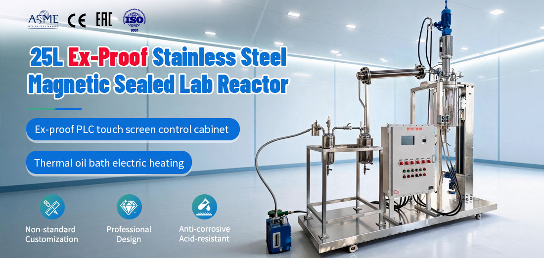poster of the WHGCM 25L Oil Bath Heating Magnetic Seal S31603 Distillation Reactor 