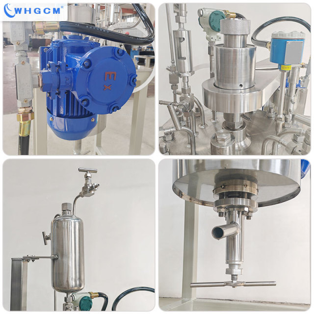 WHGCM ASME-U CE-PED EAC 25L Lab Chemical Jacket Stainless Steel Automatic Pressure Vessel Reactor with Explosion-proof Motor PID