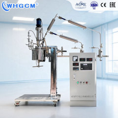 WHGCM ASME CE EAC Certified 0.5L Stainless Steel Magnetic Seal Polyester Reactor with Manual Lifting Device for Laboratory
