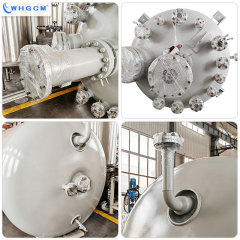 WHGCM 6500L Magnetic Seal Jacket Heating Hydrogenation Reactor With Explosion Proof Motor and PID PLC for Catalyst and Palm Oil
