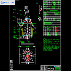 High Performance 50L 304 316L Stainless Steel Jacketed Pressure Magnetic Drive Sealed Reactor Customized Reaction Vessel