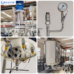 High Performance 50L 304 316L Stainless Steel Jacketed Pressure Magnetic Drive Sealed Reactor Customized Reaction Vessel