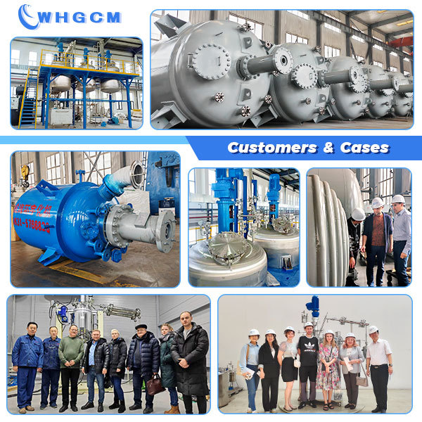 WHGCM High Quality 15000L Industrial Stainless Steel Jacketed Circulation Heating Reactor for Chemical ASME-U CE EAC Certified