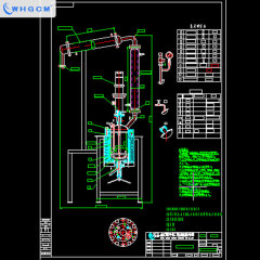 WHGCM 10L Stainless Steel Electric Heating Distillation Reactor with Explosion-proof PID Control Cabinet and Motor Reducer
