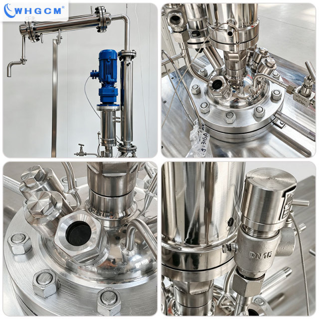 WHGCM 10L Stainless Steel Electric Heating Distillation Reactor with Explosion-proof PID Control Cabinet and Motor Reducer
