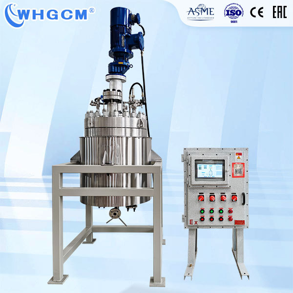High Quality 200L High Pressure Reaction Tank C-276+S30408 Reactor With Magnetic Seal and PLC Touch Screen Control Cabinet