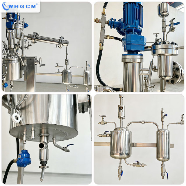 Factory Direct 5L Vacuum Hastelloy Distillation Pressure Reactor DIIBT4 Explosion Proof with Magnetic Seal for Chemical Process
