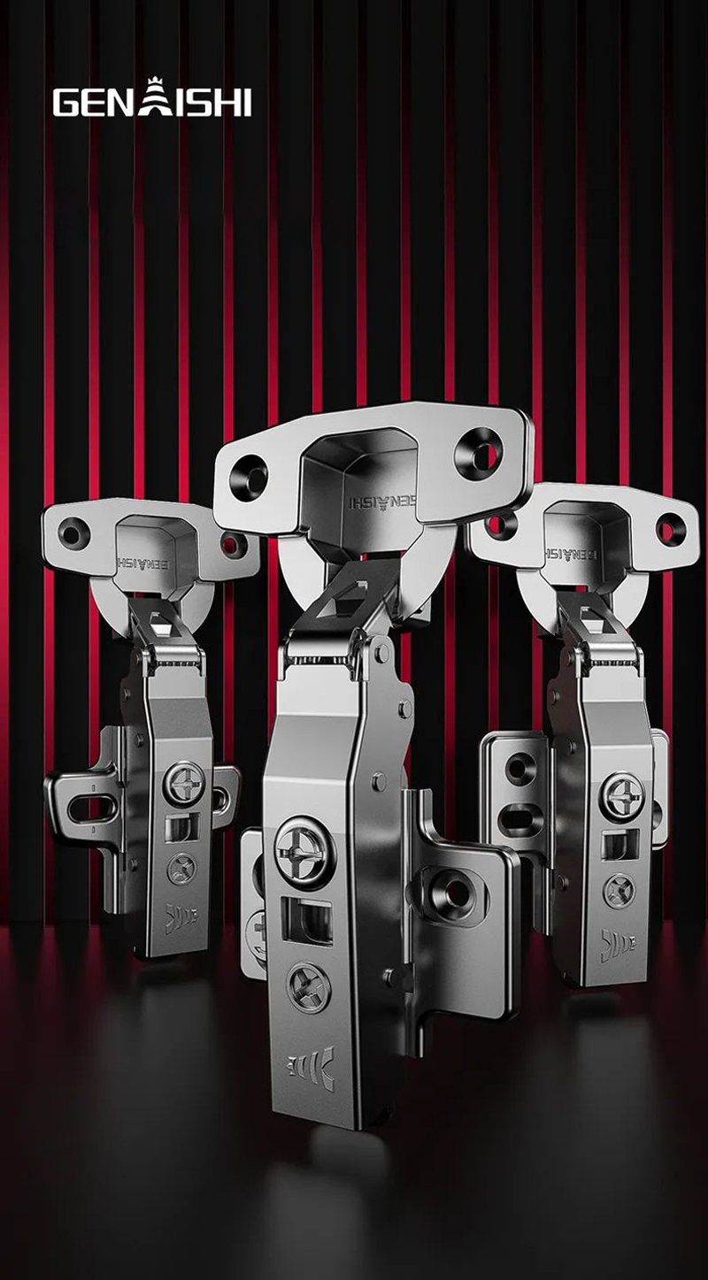 2D push-open soft-closing hinge:GA17E
