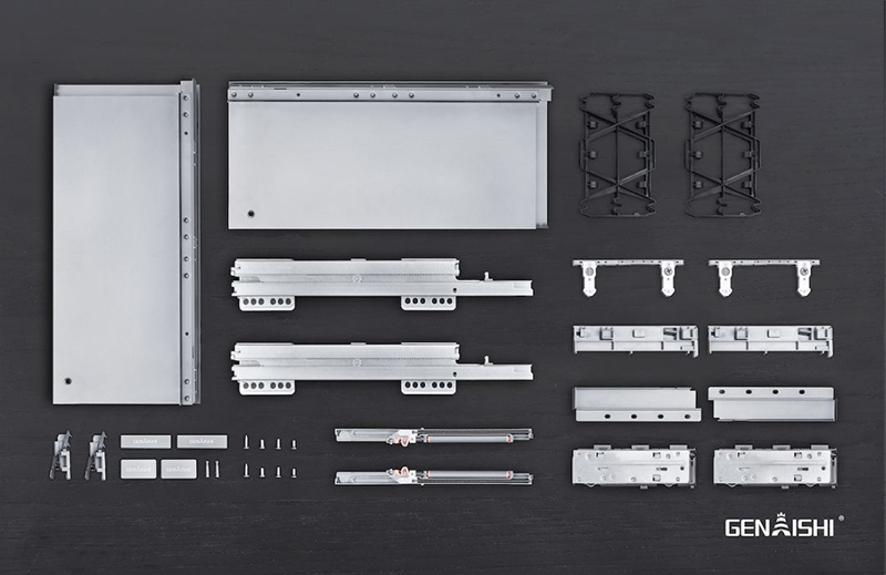 Synchronous slim drawer slide GB02