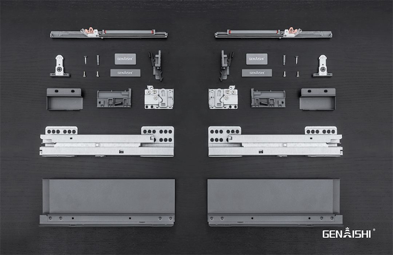Synchronous slim drawer slide GB02
