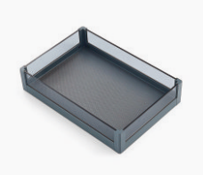 Tempered Glass Corner Basket