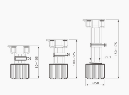 Adustable Cabinet Footing