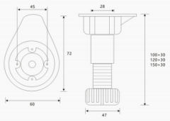 Adjustable Cabinet Footing