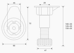 Adjustable Cabinet Footing