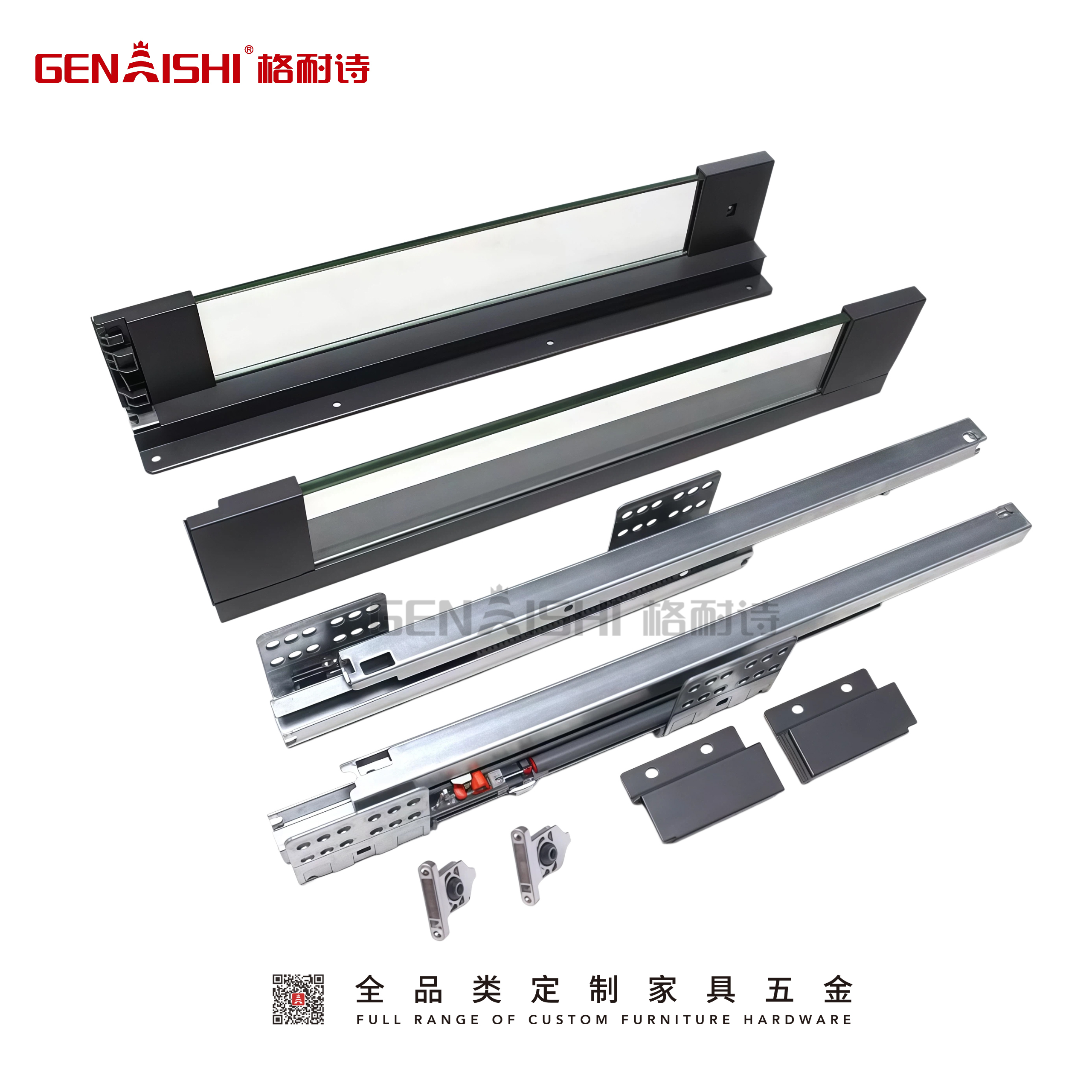Glass Drawer slide SD-1004