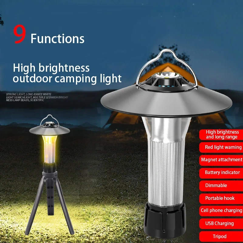 Multifunctional Outdoor New Rechargeable Lighting Led Tent Camping Light