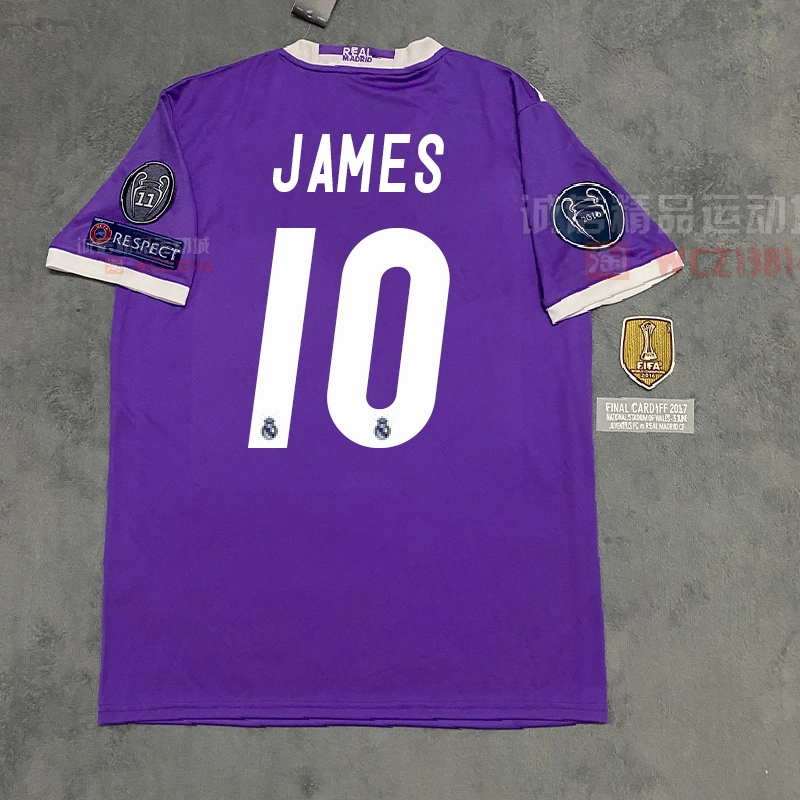 Retro Long Sleeve Real Madrid 17-18 away S-2XL