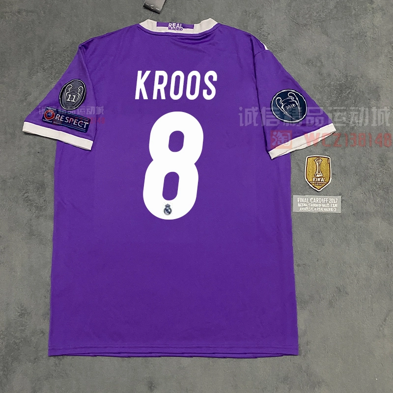 Retro Long Sleeve Real Madrid 17-18 away S-2XL