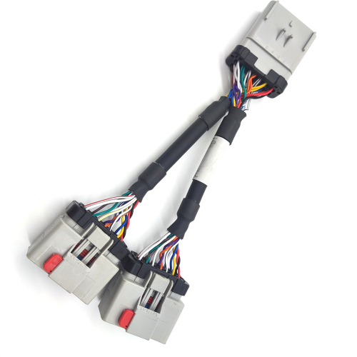 RP1226 Y Cable 14pin 1 Male to 2 Female Heavy Duty Truck Cable 54201412 54201416 10757673 13533441