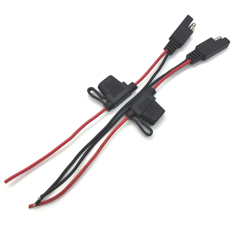 Motorcycle Bike SAE Charger Adapter Cable Assembly DC Power Extension Cable with Fuse Holder